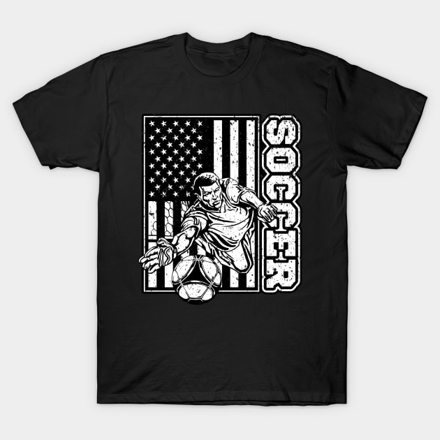 US Team Soccer Goalie T-Shirt by megasportsfan